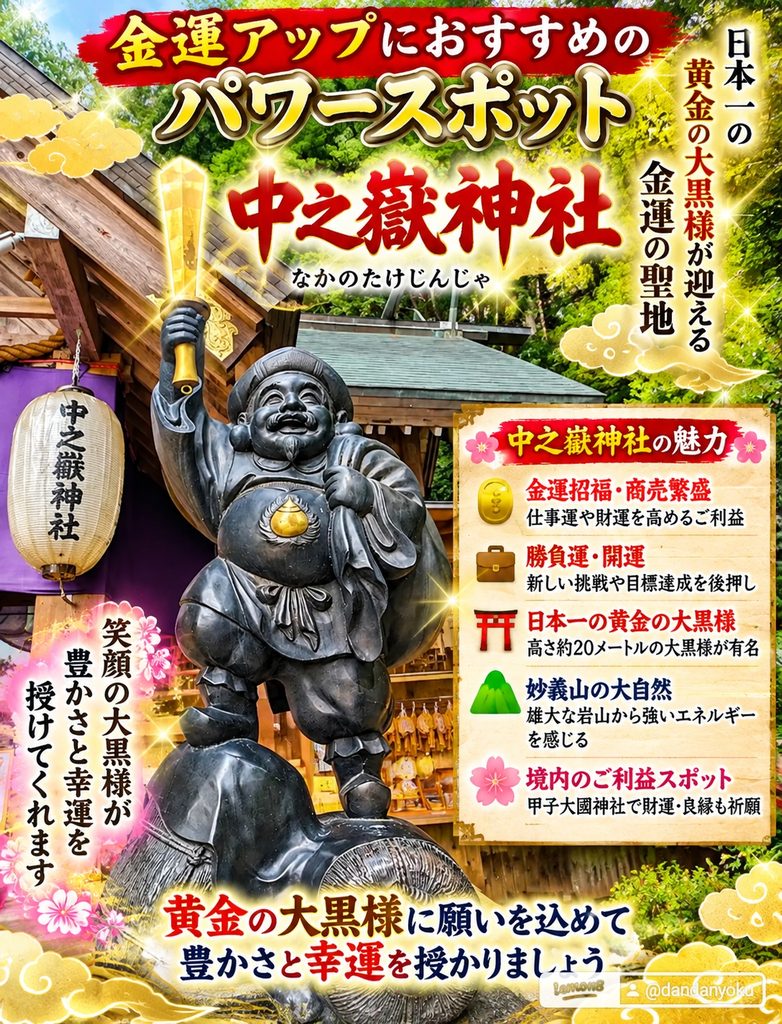 金運おすすめのパワースポット「中之嶽神社」 | ブログ